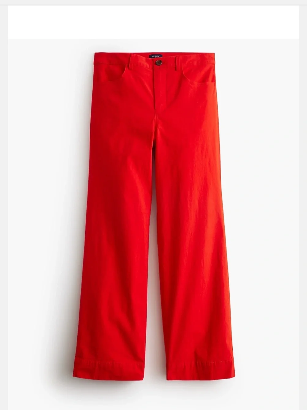 Bright Red Wide Leg Pants